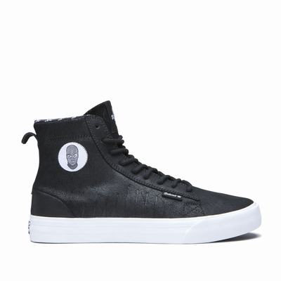 Férfi Supra BELMONT HIGH Magasszárú Cipő HU470821 Fekete/Fehér